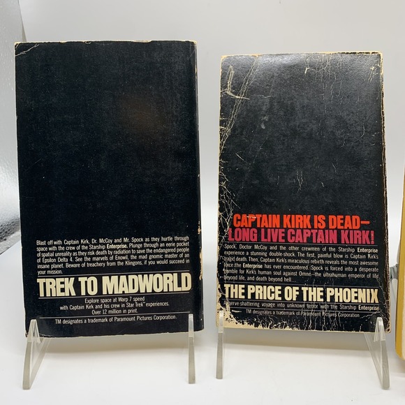 Bantam Star Trek Paperback Books Lot 4 1970s Vulcan Madworld Phoenix World End - Picture 4 of 9